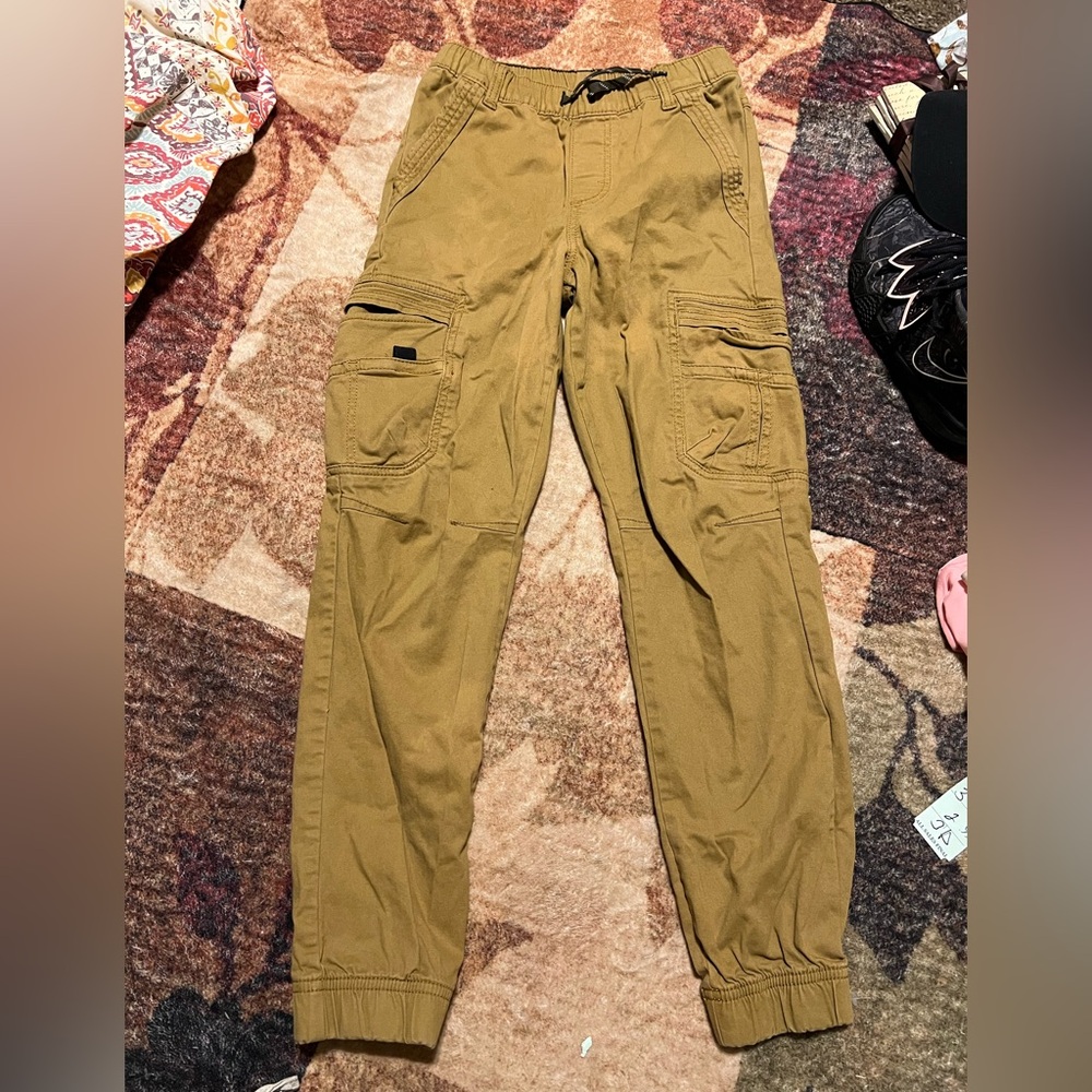 Boys Wrangler Jogger Pants in Tan 12S